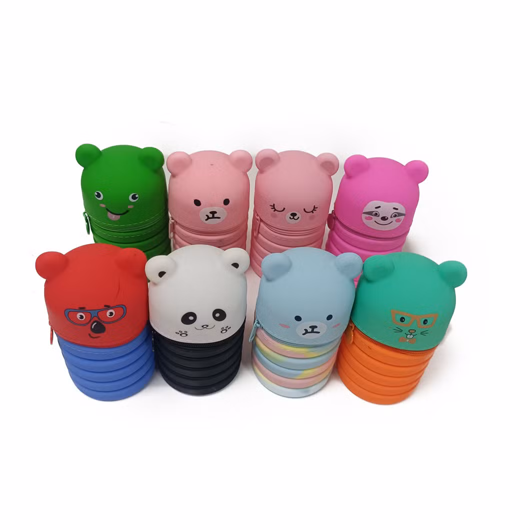 Promotional Gifts Cartoon School Stationery Case Folding Zip Pencil Cases Bags