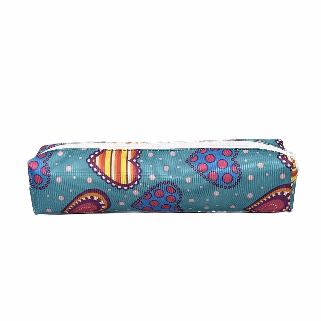 Lightweight and Easy to Carry, 2023 Polyester Colored Love DOT Pencil Case