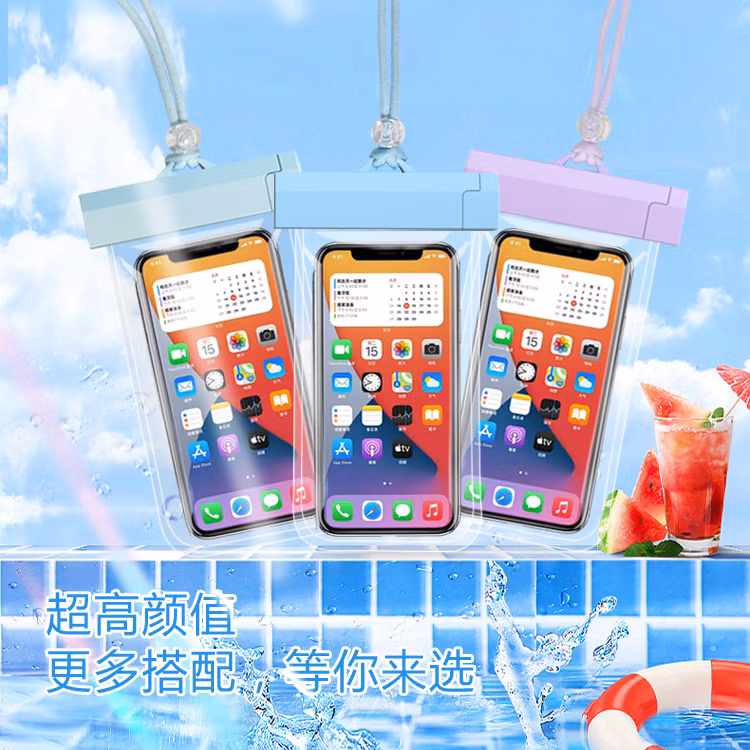 Mobile Outdoor Diving Surf Swimming Rafting Takeaway Special Transparent Waterproof Phone Case