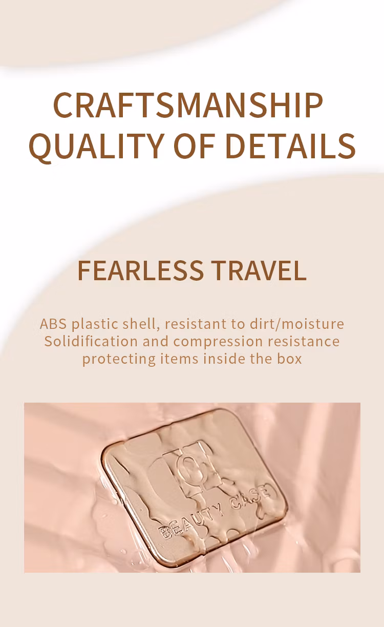 Eco Friendly Large Women Portable Magnetic Makeup Storage Cosmetic Pencil Brush Bag Train Case