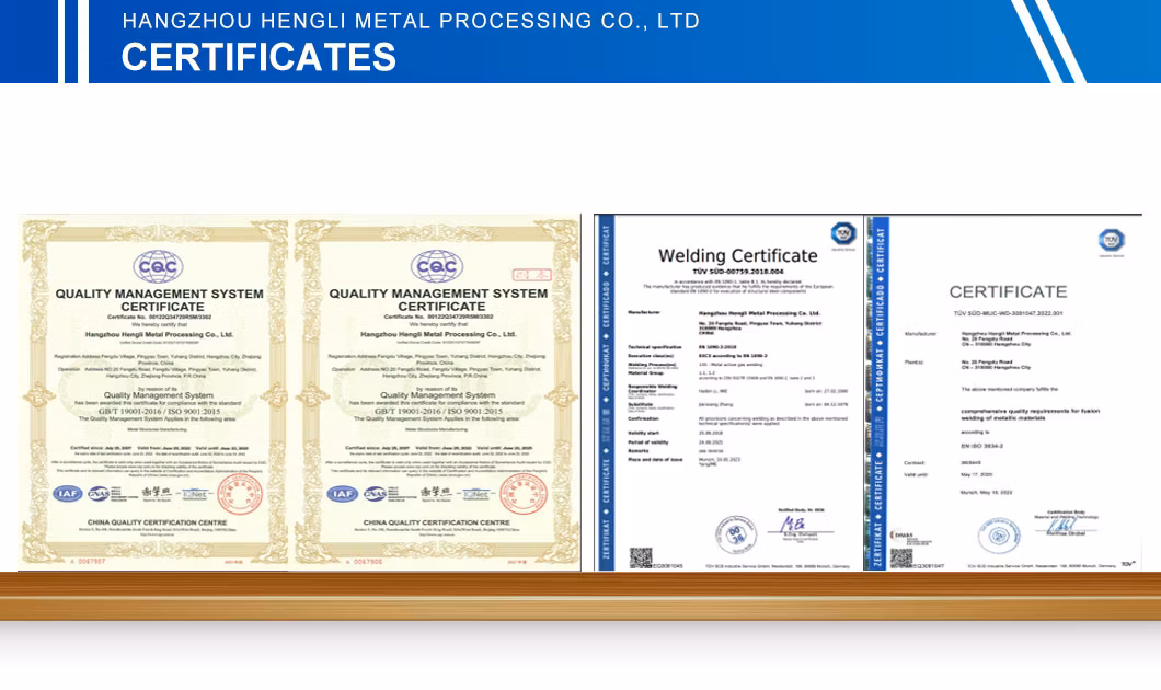 Customized Precision TUV En287/ASME IX Certificate Welding Structure Fabrication Services