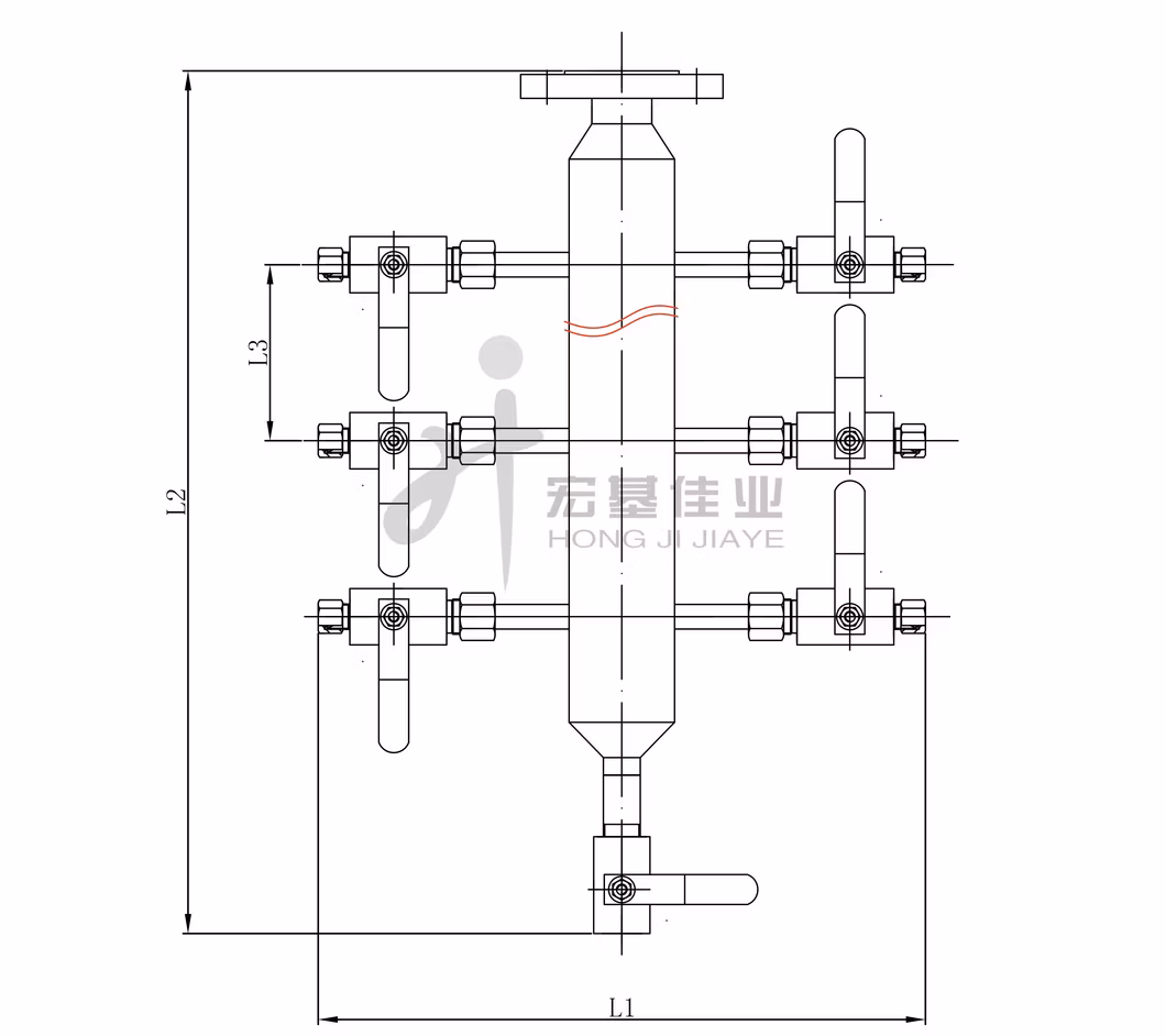 316L Stainless Steel Gas Instrument Air Manifold Air Distributor Air Header