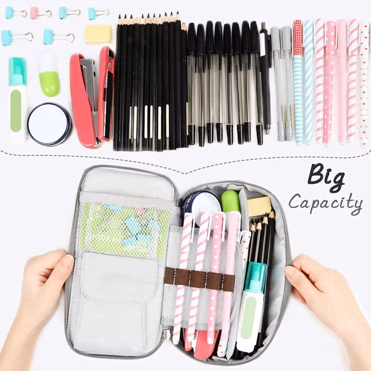 Lightweight Large Travel Cosmetic Bag Storage High Quality Leisure Cute Pencil Case