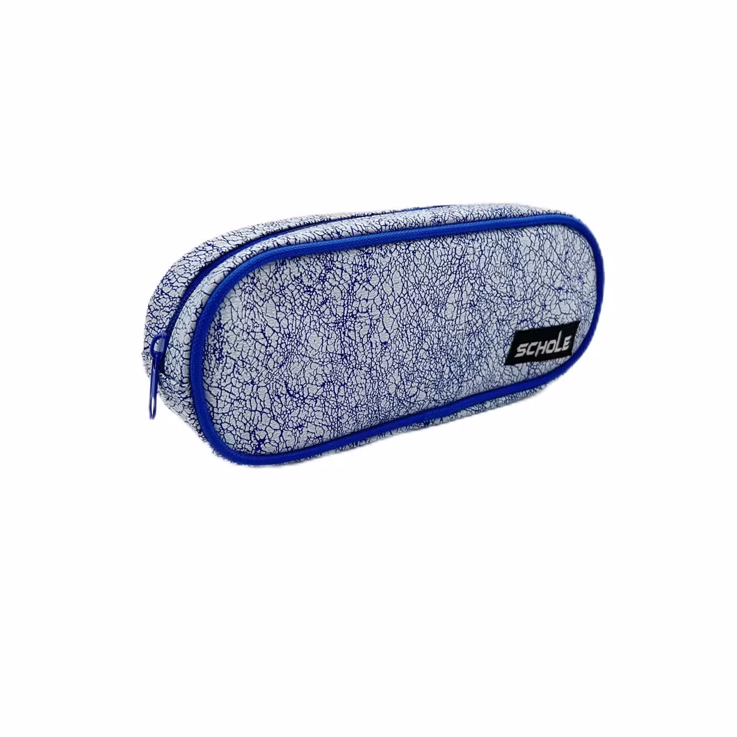 OVAL crack fashion pencil bag pen case 1zipper for primary school college