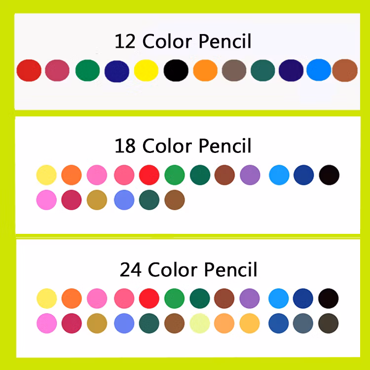 3.5" Color Pencil in Paper Tube with Sharpener on Top with Customized Print for Stationery Promotional Gift Supply