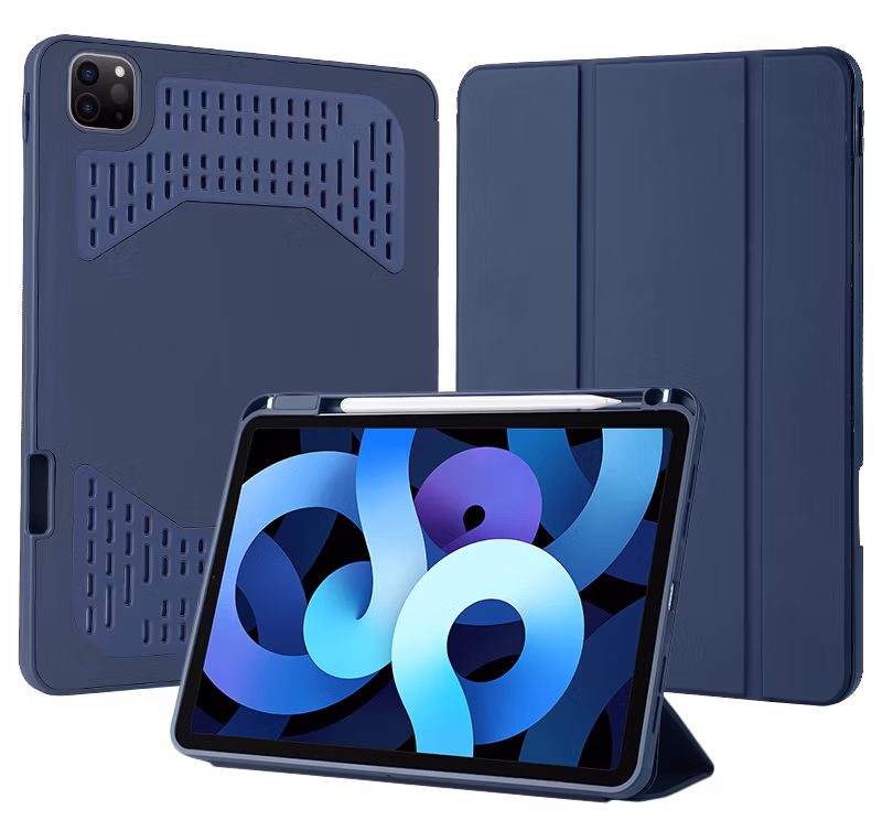 Slim Lightweight PU Leather with Pen Slot Folio Stand Tablet Case for iPad PRO 13 Inch M4 2024 7th Generation