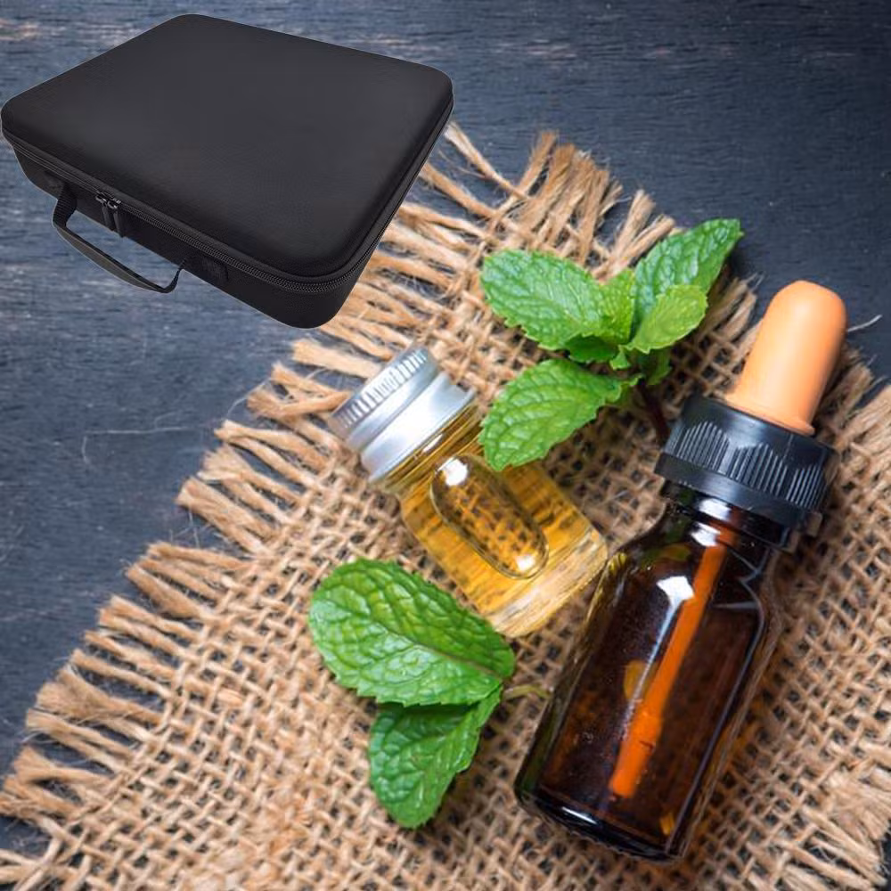 Customized Color Unique Design Essential Oil Carry Case EVA Tool Storage Box Pouch Bag Essential Oil Bottle Storage Carrying Hard Case for 77 Bottle