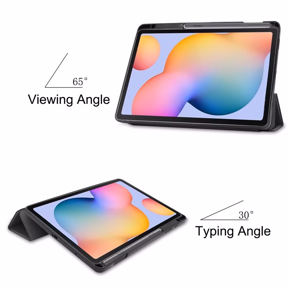 Tablet Case for Samsung Galaxy Tab S6 Lite Stand Cover with Pencil Holder