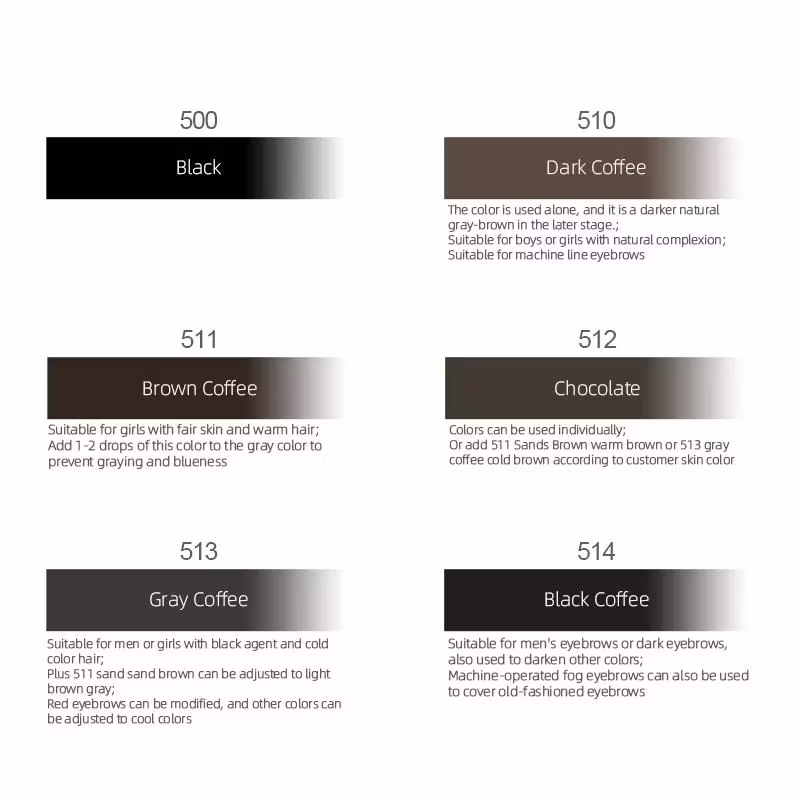 Mastor Permanent Makeup Pigment Various Colors Mega Microblading Mezcladora De Pigmentos Micro Cosmetic Color T Alice