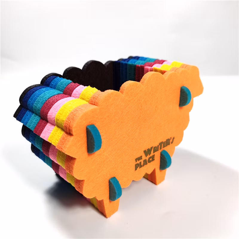 OEM Custom Designer High Quality Multi Color Printed Logo for School Pencil Cases Felt Pen Holder
