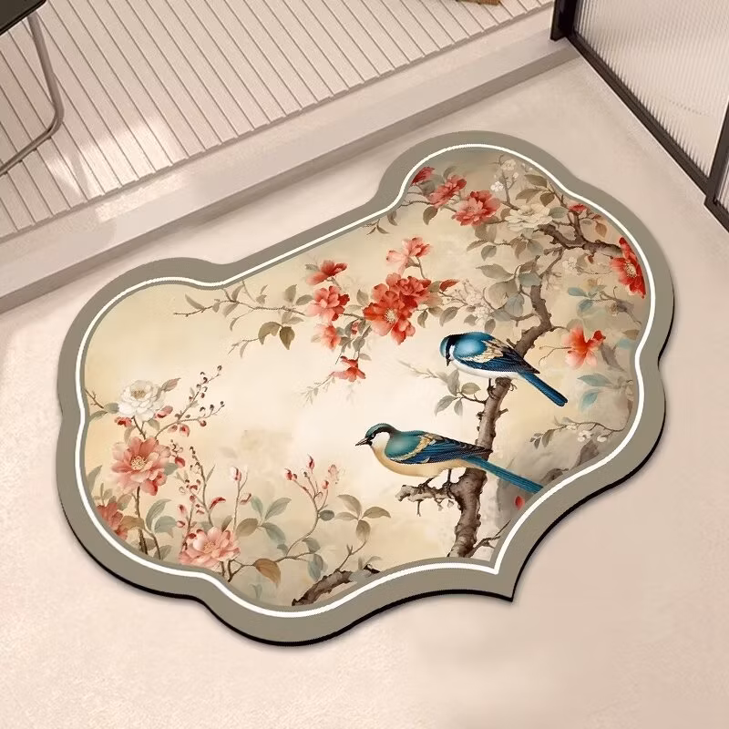 Most Popular Thicken Simple Bathroom Floor Mat Diatom Mud Non-Slip Absorbent Quick-Drying Dirt-Resistant Carpet