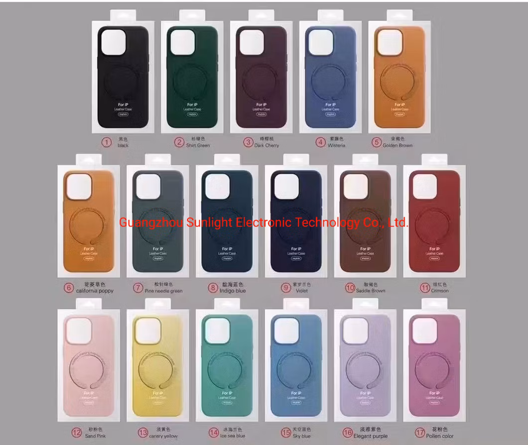 New Mobile Phone IP14 Leather Case PU Cover for iPhone14/14 PRO/14 Max/14 PRO Max with Magsafe
