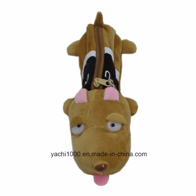 Soft Plush Dog Pencil Case