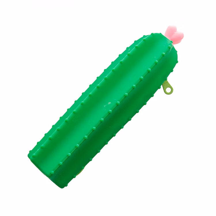 Silicone Cute Vegetable Cactus Simple and Creative Primary and Secondary School Storage Stationery Pencil Bag