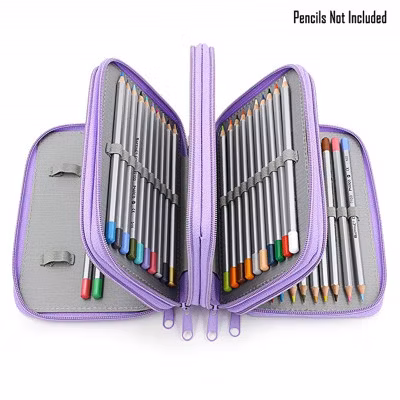 Large-Capacity Stationery Storage Bag Student Art Painting Pencil Case Pencil Bags 3 Layers 4 Layers Pen Curtain