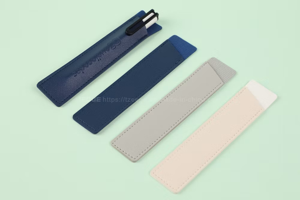 2023 New Product Custom Logo Leather Pen Sleeve Bag Case for Student
