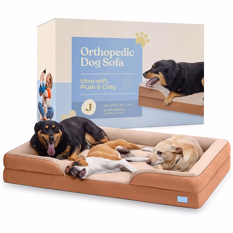 Popular Pet Bed Square Comfortable Dog Bed Cat Bed Breathable Dirt-Resistant Anti-Cat Claw Technology Fabric Dog Cushion Sofa