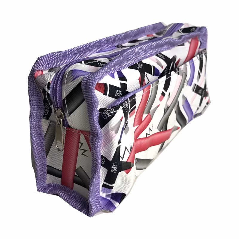 Large Capacity Novel Leather Pencil Case for Students
