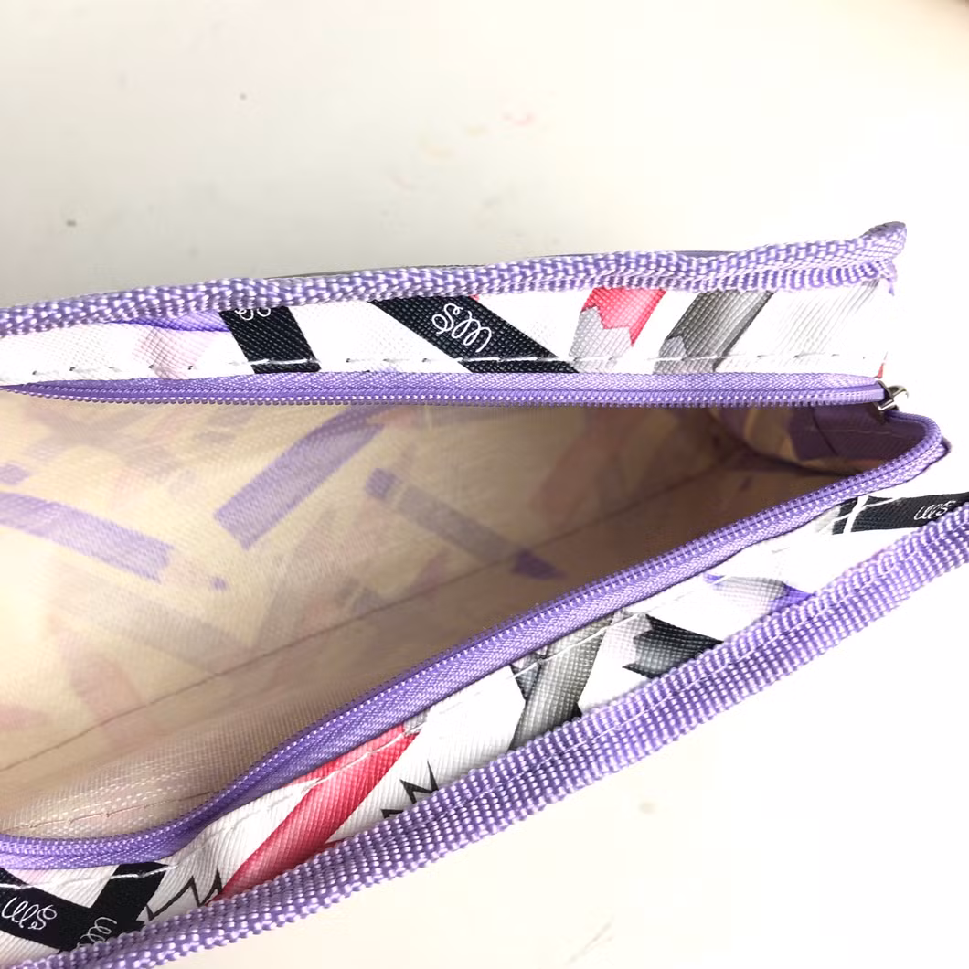 Large Capacity Novel Leather Pencil Case for Students