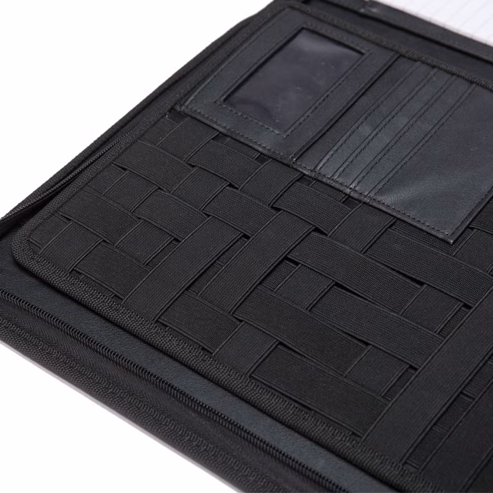 Personalized Leather Portfolio with Binder Rings