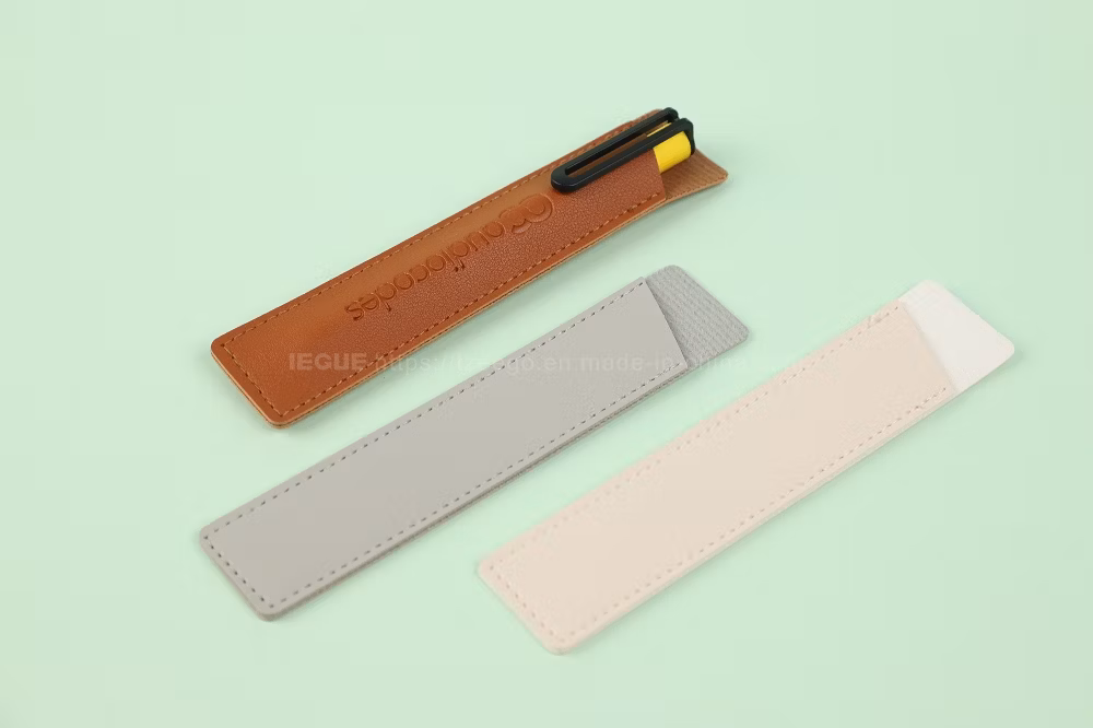 2023 New Product Custom Logo Leather Pen Sleeve Bag Case for Student