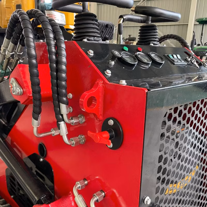 New Multi-Function Mini Skid Steer Track Wheeled Skid Steer Loader with Attachments Cheap Compact Skid Steer Wheel Loader Small Construction Machinery for Sale
