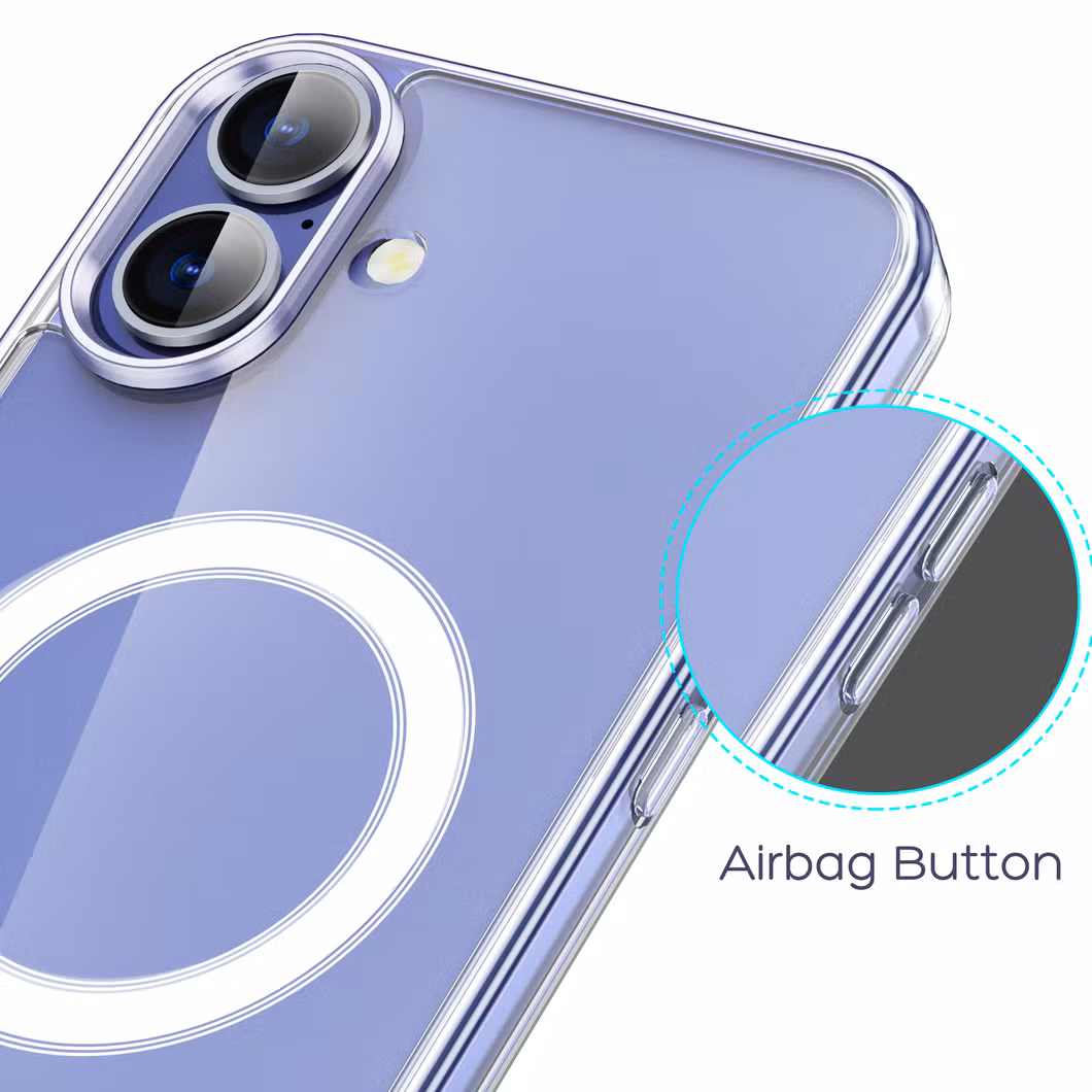 Transparent Magnetic for iPhone 16 PRO Max Charging Magsafe Clear Phone Case