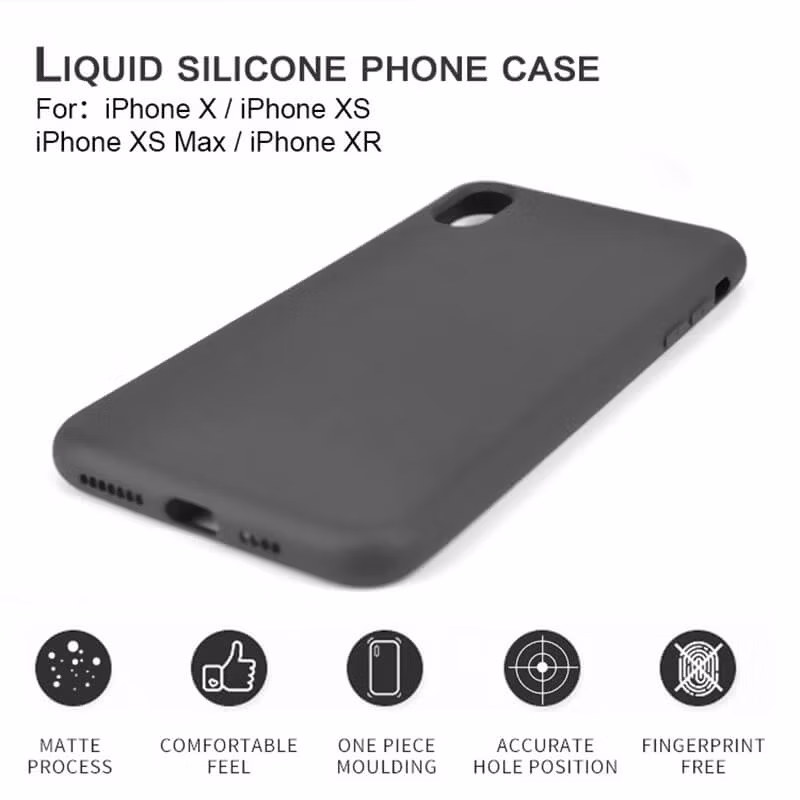 Dustproof Solid Liquid Silicone Phone Case for iPhone TPU Mobile Cover Mobile Case