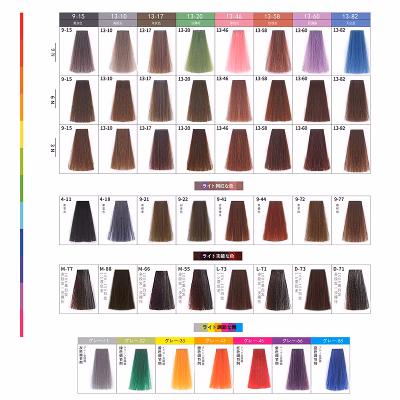 OEM ODM 76colors Permanent Professional Salon Use Ammonia Free Hair Color Cream