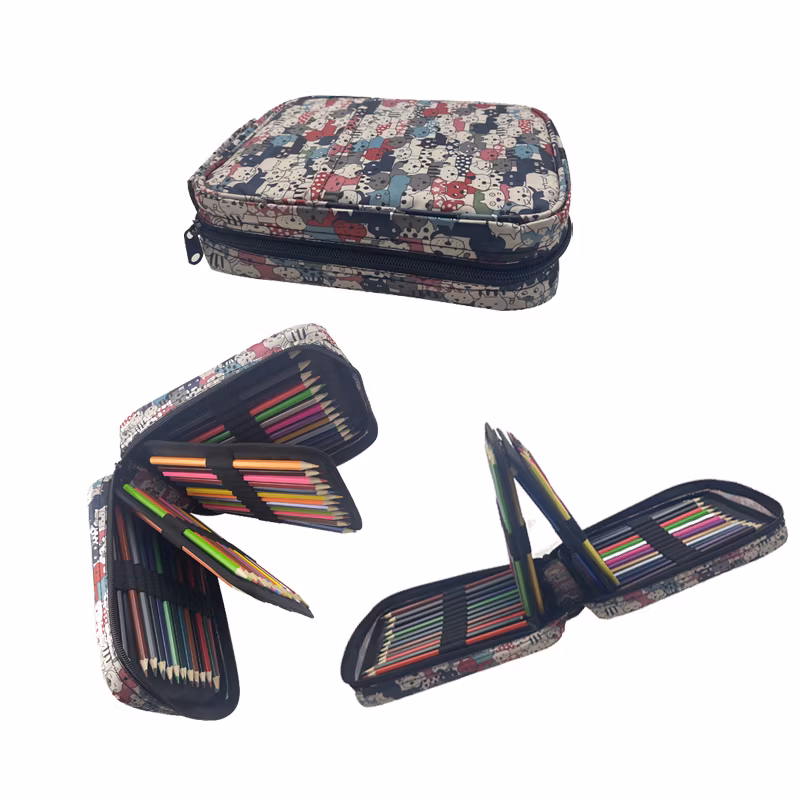 Pencil Case with Holds 202 Colored or 136 Gel Pens with Zipper