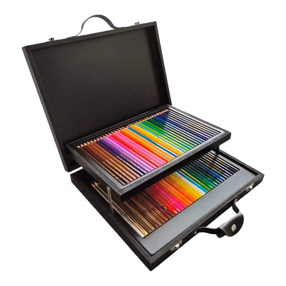 Art Supplies 68 Watercolor Pencils Art Set, Wooden Pencil Case
