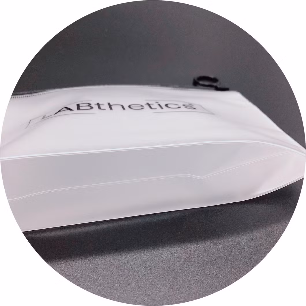 Waterproof PVC Frosted Zipper Bag Logo Customization Pencil Case Travel Cosmetic Bag