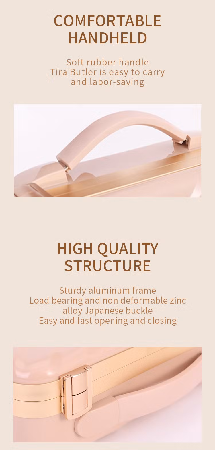 Eco Friendly Large Women Portable Magnetic Makeup Storage Cosmetic Pencil Brush Bag Train Case