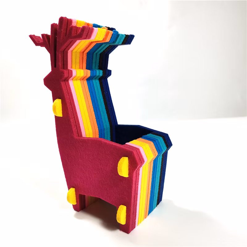OEM Custom Designer High Quality Multi Color Printed Logo for School Pencil Cases Felt Pen Holder
