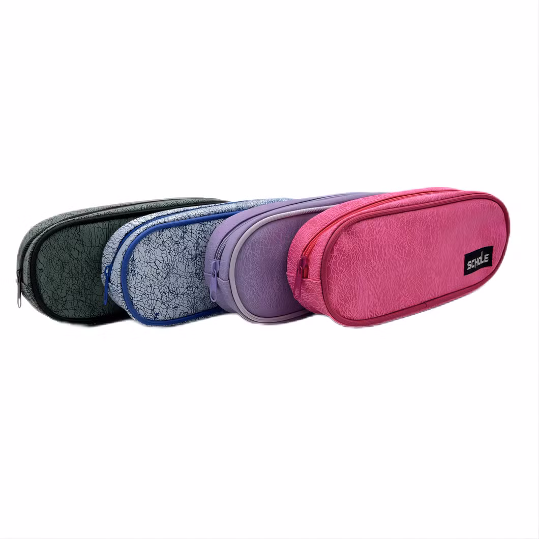 Cylinder Crack Fashion Pencilbag Pen Case 1zipper for Primary School College
