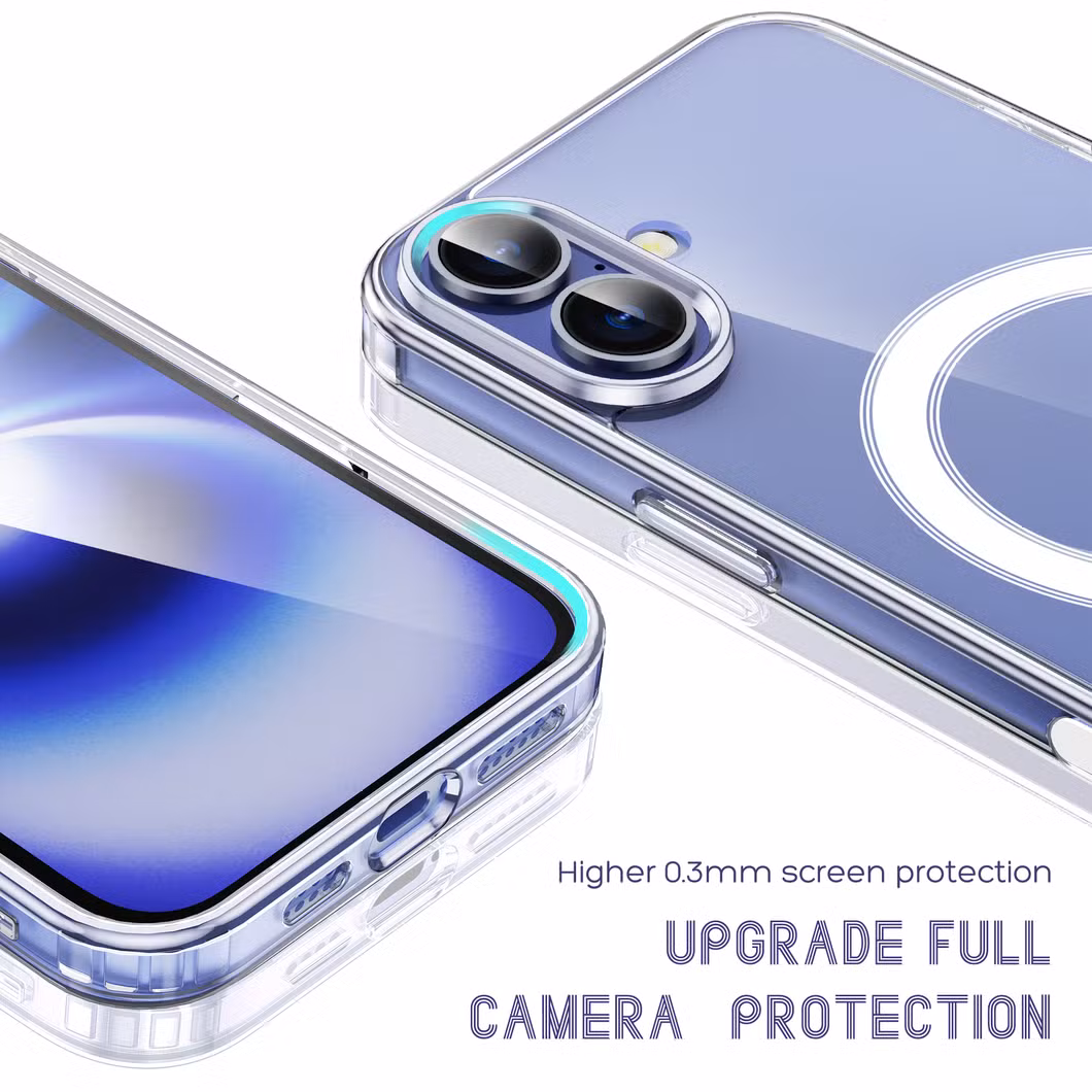 Transparent Magnetic for iPhone 16 PRO Max Charging Magsafe Clear Phone Case