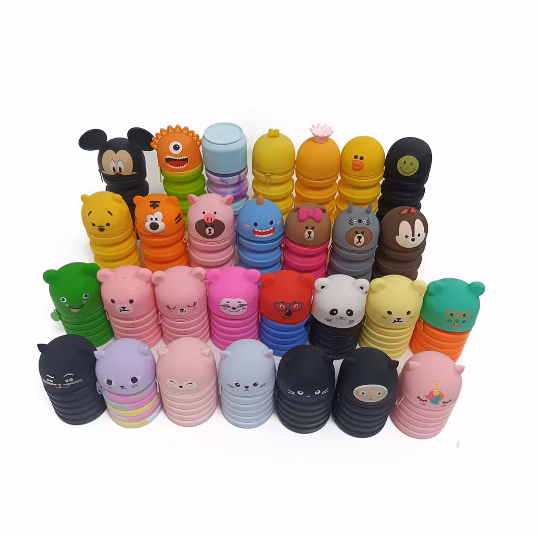 Promotional Gifts Cartoon School Stationery Case Folding Zip Pencil Cases Bags