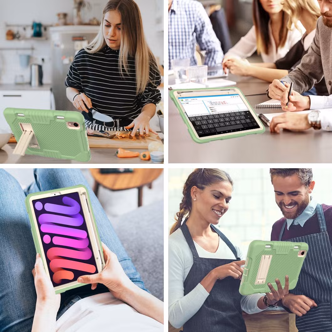 Silicone Shockproof Tablet Cover Case Pencil Holder for I-Pad Mini6