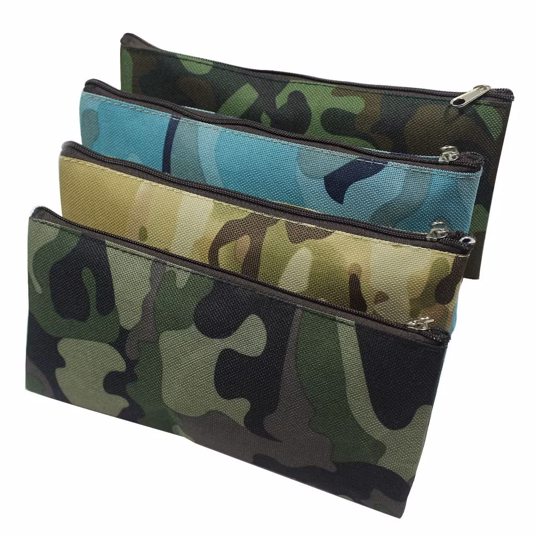 Creative Simple Camouflage Pencil Bag Large Capacity Stationery Bag Unisex