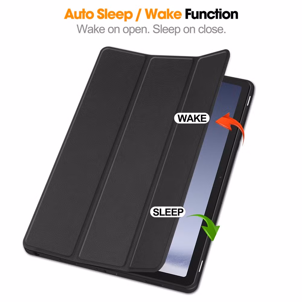 for Samsung Galaxy Tab A9 Plus Soft Back Smart Cover Funda Tablet Case