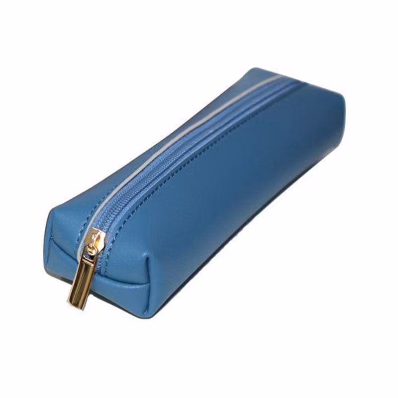 Soft PU Pen Case Matching Color High Quality Fashion Classic Pencil Bag for Student&prime;s Gifts