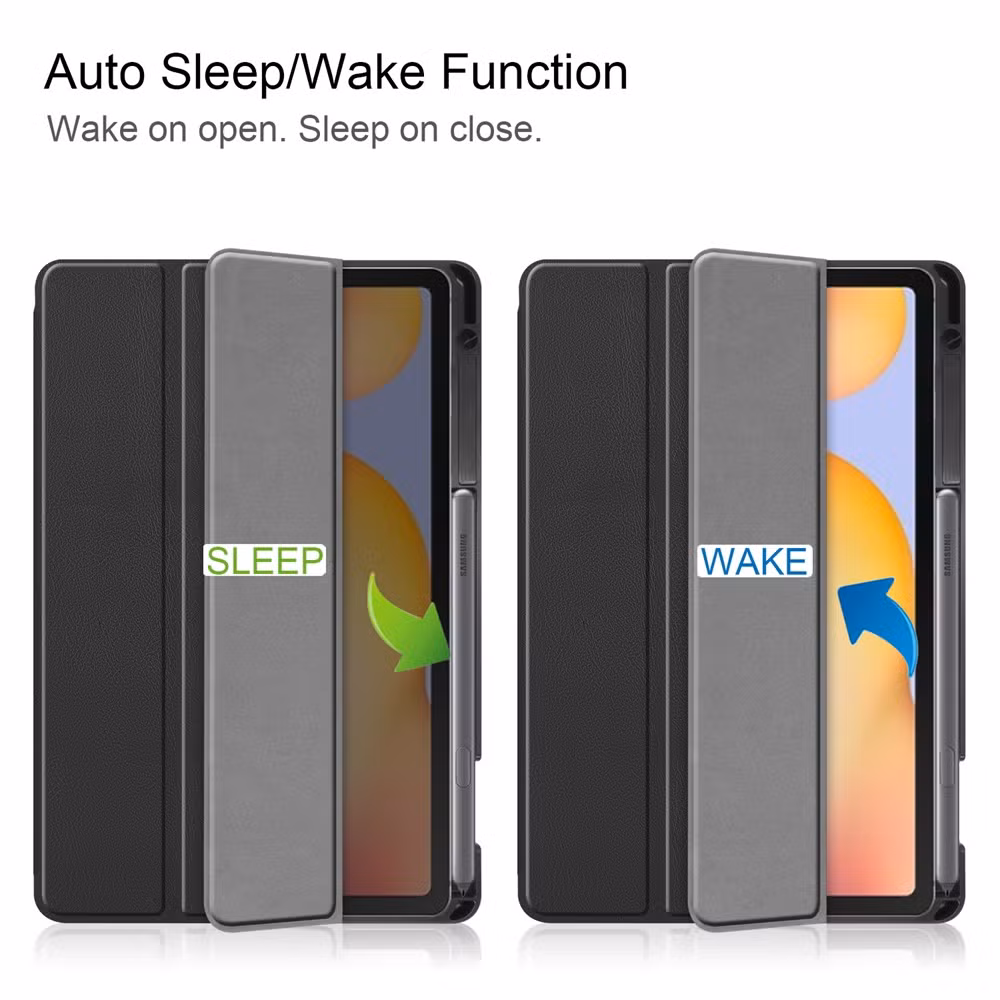Tablet Case for Samsung Galaxy Tab S6 Lite Stand Cover with Pencil Holder