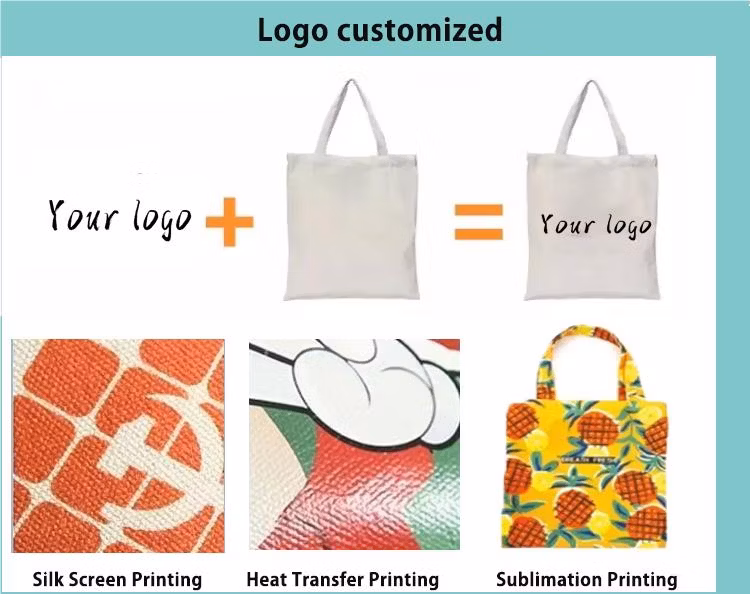 Recycled Blank Craft Canvas Pencil Bags &amp; Cases Makeup Eco Custom Printed Logo Zipper Pouch