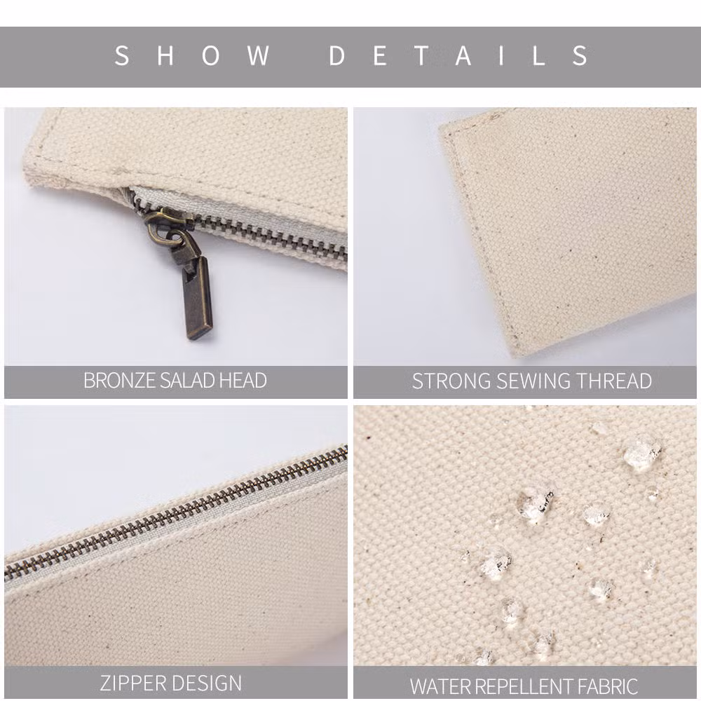 Customized Logo Canvas Pencil Case