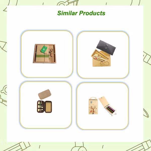 Hot Selling Pencil Case Eco Stationery Set for School and Office