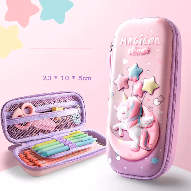 EVA Stationery Box Wholesale Primary Pencil Cases Multifunctional Double Layer Stationery Gift Box Set Notebooks Case Dinosaur