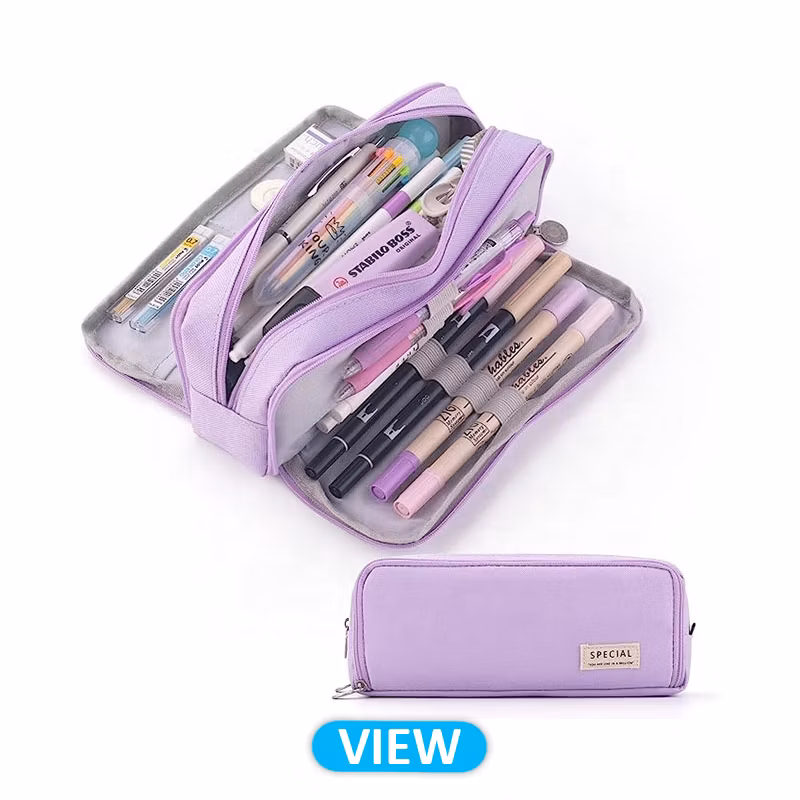 Mr. Pen- Clear Pencil Pouch, Pink, Clear Pencil Case, Clear Pouch, Clear Makeup Pouch, Adults &amp; Kids Pencil Pouch, Pencil Cases