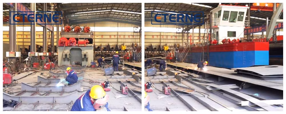 Eterne Multi-Function Amphibious Dredger Project Master Cutter Suction Pump Multipurpose Dredger Self-Propelled Boat Excavator in Swamp and Water