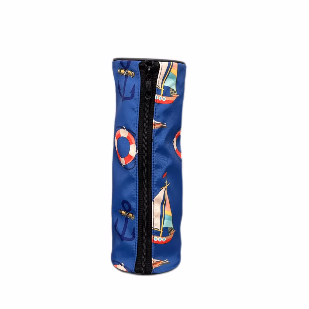 Lightweight, Easy-to-Carry Blue Sailboat Pencil Case and Pencil Case