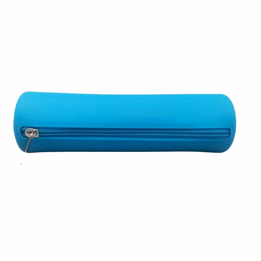 Pure Colour Macaron Round Pencil Bag Pencil Case for Children and Teenagers